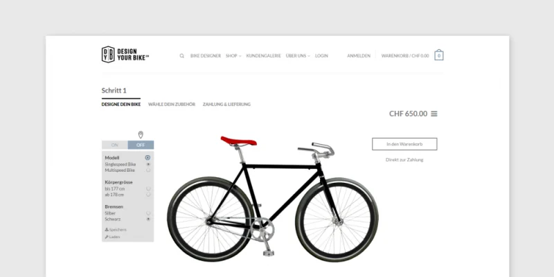Inspo cover: Design your bike customizer
