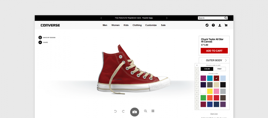 Converse Customizer