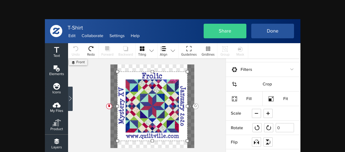 Preview of Zazzle product personalizer